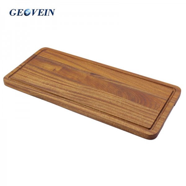 Custom Rectangular Natural Shabili Wooden Tableware Steak Tray For All Kinds Of Food