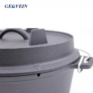 Campfire Cookware camping Cast Iron Dutch Oven