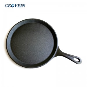 Cast Iron Round Pan Comal Griddle