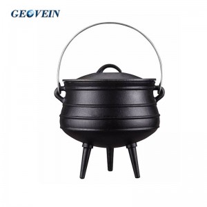 Outdoor Camping 3 Leg South Africa Cast iron Potjie Pot Cauldron