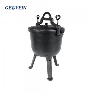 Three Legs Cast Iron Meat Pot For Poland