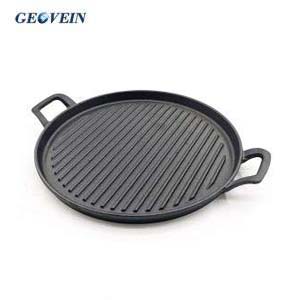 round cast iron grill plate With Dual Loop Handles