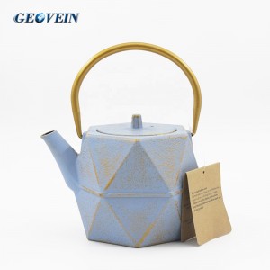 1200mL Antique Nice Enamel Cast Iron Teapot With Infuser