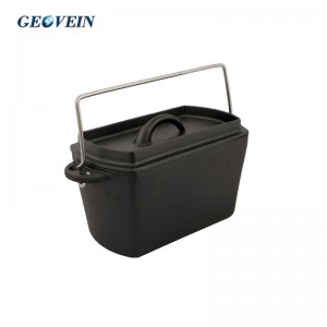 Rectangular Cast Iron Roasting Dish Cooking Pot