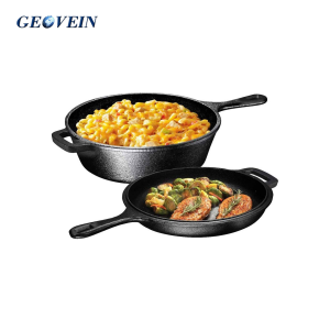 Cast Iron Combo Cooker 2PCS Set