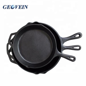 Pre-Seasoned Cast Iron Skillet Set Frying Pan Set