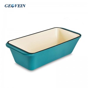 Enameled Cast Iron Loaf Pan, Bread Baking Mold