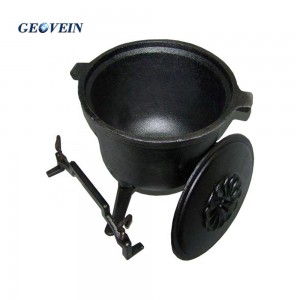 Three Legs Cast Iron Meat Pot For Poland