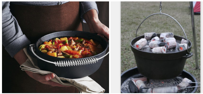 Camping Cast iron Large Dutch Oven