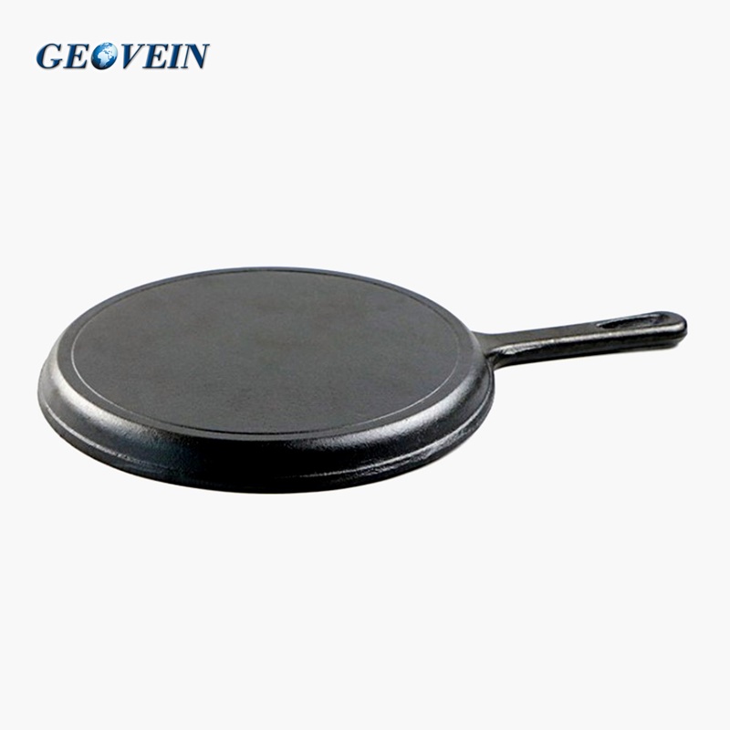 Round Cast Iron Tawa Pan Frying Pan Skillet Factory Supplier Geovein
