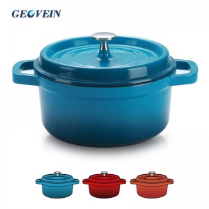 5 Quart Blue Enameled Cast Iron dutch oven