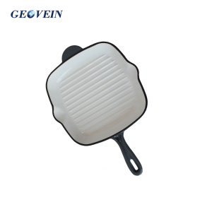 Cast Iron square grill pan with Handle